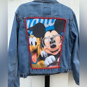 Disney - One of a Kind, Sequined-
Item Name: (Mickey) Aviator Jacket - denim